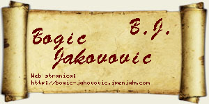 Bogić Jakovović vizit kartica